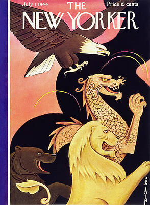 War Painting - New Yorker July 1, 1944 by Rea Irvin