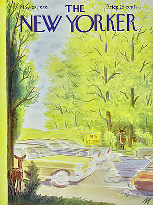 Traffic Jam in the Woods Painting