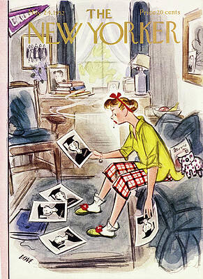 Portrait Painting - New Yorker May 24 1952 by Leonard Dove