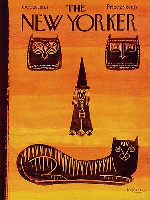 The New Yorker Halloween Cover 1961 Wall Art