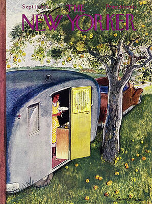 Baking Wall Art featuring the painting New Yorker September 15 1951 by Garrett Price