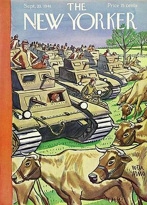 War Painting - New Yorker September 20 1941 by Peter Arno