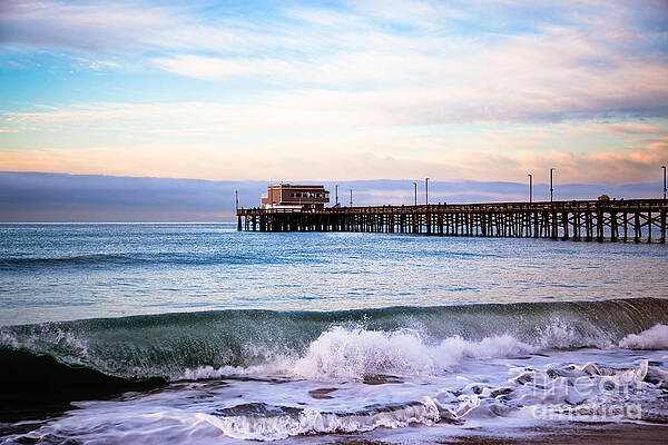 California Wall Art featuring the photograph Newport Beach CA Pier At Sunrise by Paul Velgos