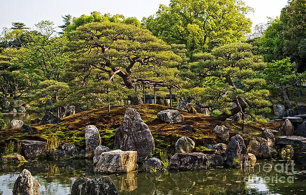 Flower Photograph - Nijo Castle Gardens Kyoto Japan by Waterdancer