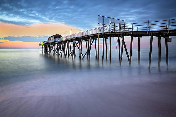 Summer Photograph - NJ Shore Dawns Early Light BW by Susan Candelario