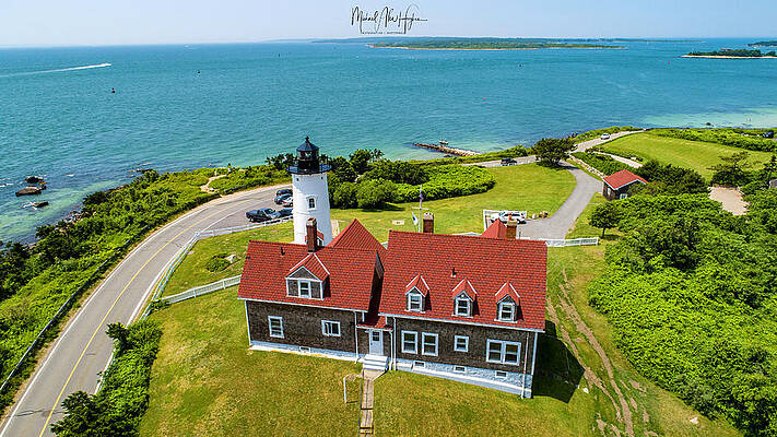 Massachusetts Photograph - Nobska Light House by Veterans Aerial Media LLC
