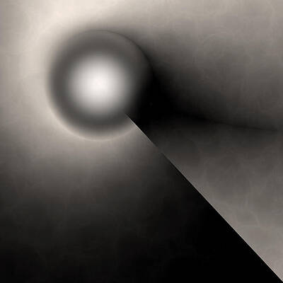 Minimalist Digital Art - Nocturne 9 by Vic Eberly