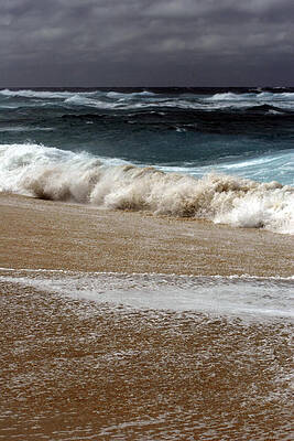 Wall Art featuring the photograph North Beach, Oahu V by Kenneth Campbell