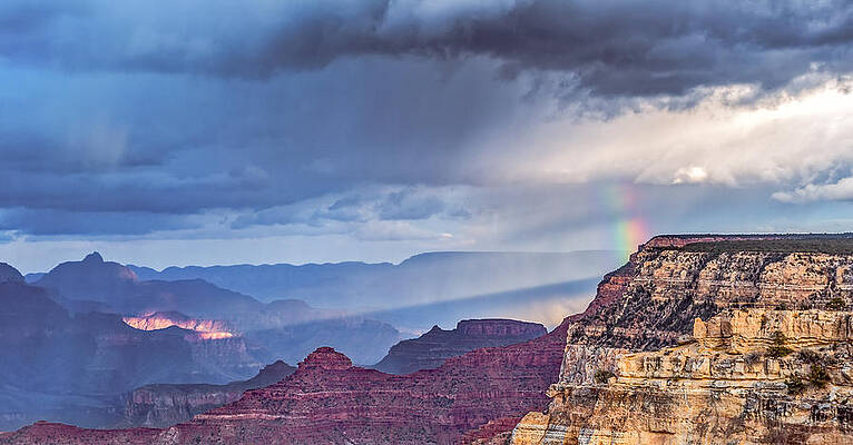 Wall Art featuring the photograph November Rain - Grand Canyon National Park Photograph by Duane Miller