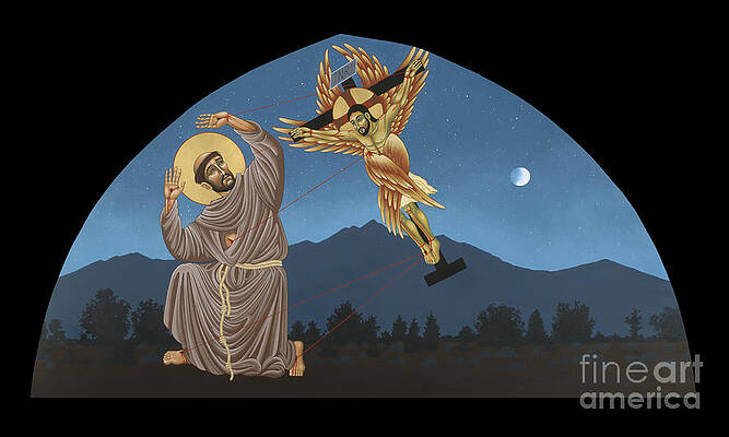 Landscape Wall Art featuring the painting Nuestro Padre San Francisco De Asis 089 by William Hart McNichols