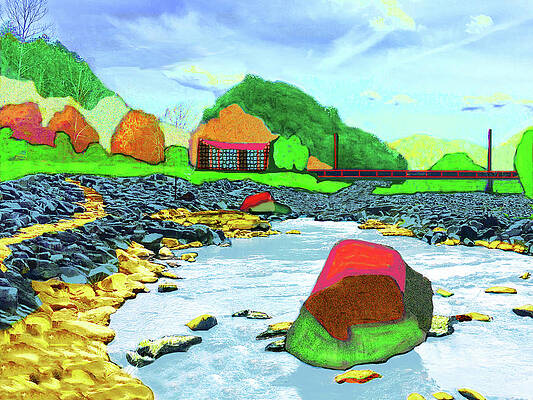 Spring Wall Art featuring the digital art Ocoee Spring by Rod Whyte