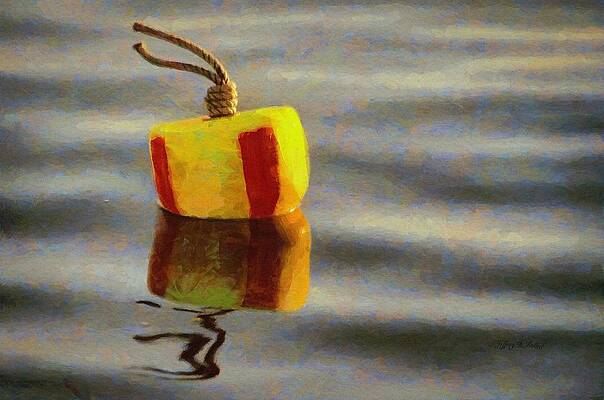 Wall Art featuring the painting Oh Buoy by Jeffrey Kolker