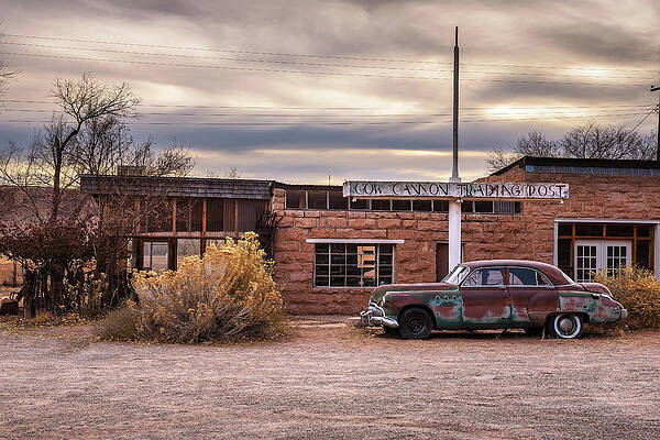 Vintage Wall Art featuring the photograph Old Buick Super Parked In Bluff, Utah by Miroslav Liska