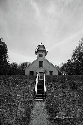 Wall Art featuring the photograph Old Mission Point Lighthouse by Joann Copeland-Paul