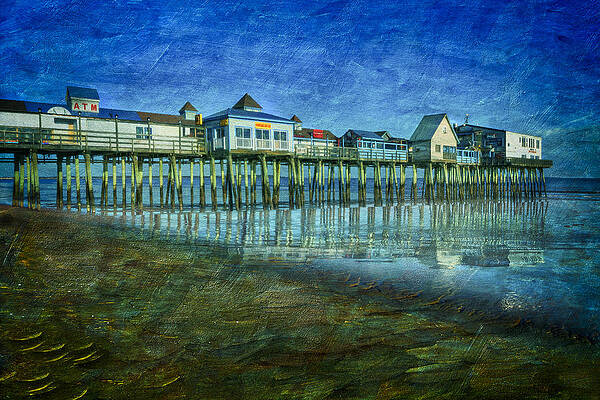 Seaside Pier Reflections Photograph