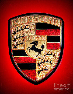 Old Porsche Badge by Olivier Le Queinec
