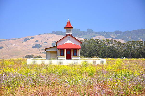 Charming Countryside Chapel Wall Art