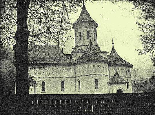 Digital Art - Old Village Church by Jeffrey Kolker