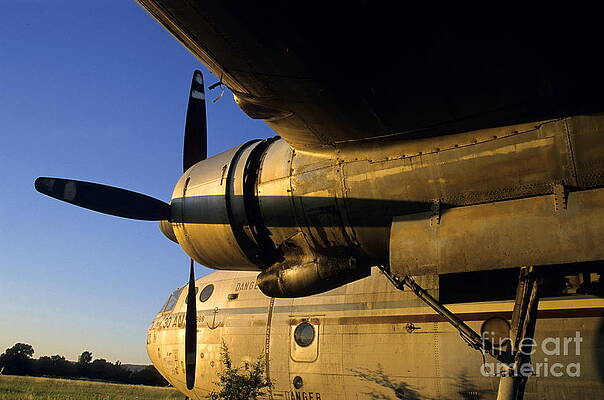 Transportation Wall Art featuring the photograph Old Weathered Airplane At Sunset by Sami Sarkis Photography