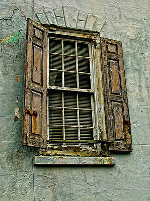 South Carolina Photograph - Old Window by Louis Dallara