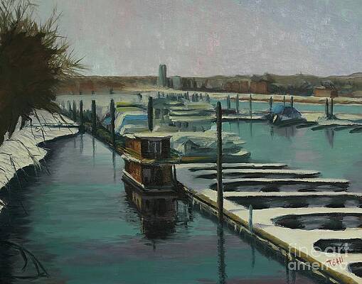 Painting - On The River by Laura Toth