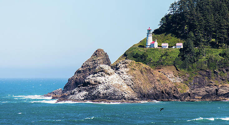 Water Photograph - Oregon Lighthouse by Jonny D