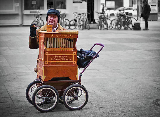Germany Photograph - Organ Grinder by Tatiana Travelways