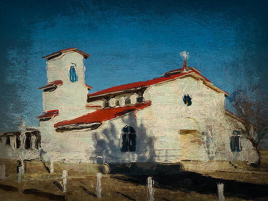 Mixed Media - Our Lady Of La Salette Mission Paint by Tatiana Travelways