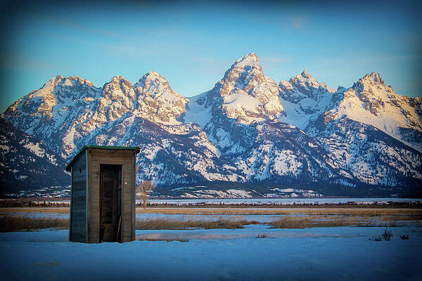 Wall Art featuring the photograph Outhouse With A View by Carla E