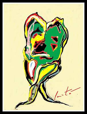 Colorful Wall Art featuring the digital art Pablo's Tango by Ianto Thomas