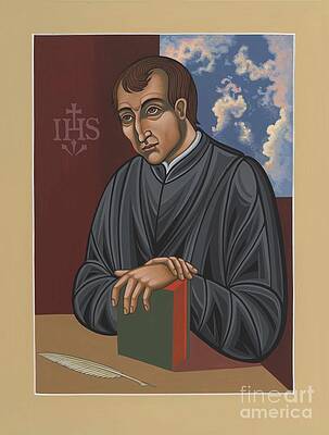 Painting Of Fr Balthasar Gracian Sj 180 Print