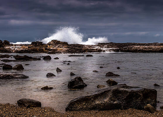 Sky Photograph - Palos Verdes Surf by Ed Clark