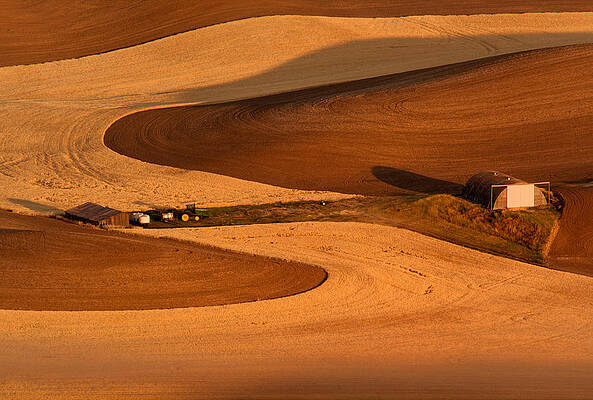 Sky Photograph - Palouse Golden River by Mary Jo Allen