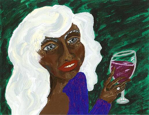 Woman Wall Art featuring the painting PAM by Stacey Torres