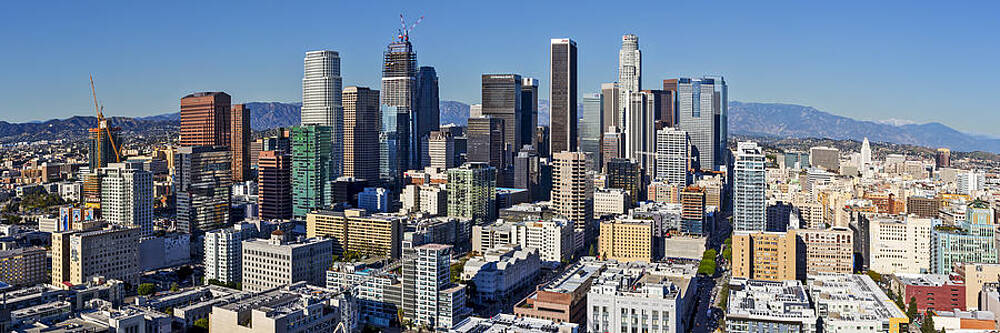 Los Angeles Wall Art featuring the photograph Panoramic Los Angeles 2016 by Kelley King
