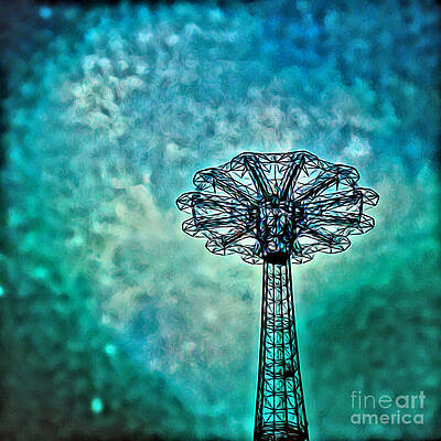 Textured Photograph - Parachute Psychedelia by Onedayoneimage Photography