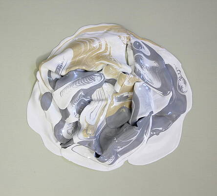 Textured Painting - Parchment Singularity by Madeleine Arnett