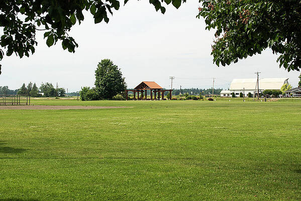 Farm Photograph - Park And Farms In Everson by Tom Cochran