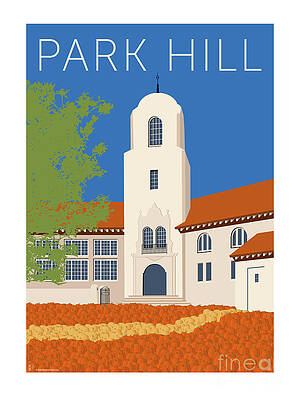 Digital Art - Park Hill Blue by Sam Brennan