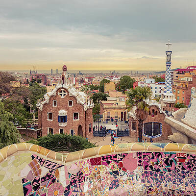 Gaudi's Park Güell in Barcelona Wall Art