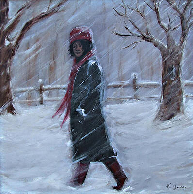 Wall Art featuring the painting Peace And Solitude by Katt Yanda