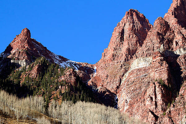 Rocky Photograph - Peaks Of Red by Nicholas Blackwell