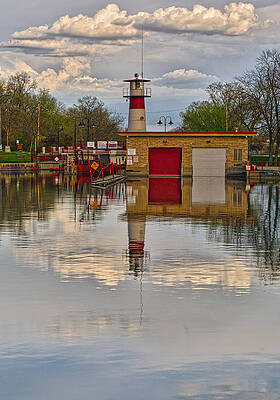 Reflection Photograph - Tenney Lock 2 - Madison - Wisconsin by Steven Ralser