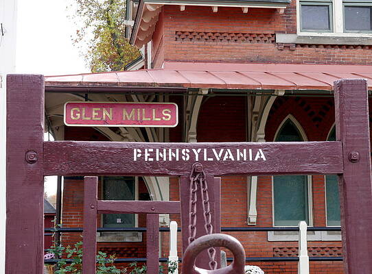 Glen Mills Railroad Station Wall Art