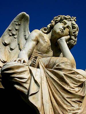 California Wall Art featuring the photograph Pensive Angel by C Thomas Cooney