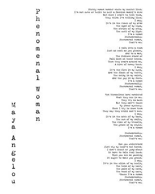 Phenomenal Woman by Maya Angelou Digital Art