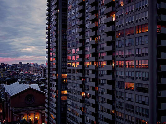 Wall Art featuring the photograph Philadelphia Sunset by Rona Black