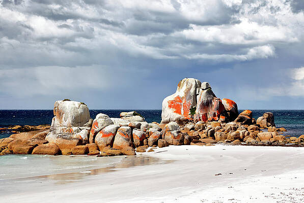 Beach Photograph - Picnic Rocks by Nicholas Blackwell
