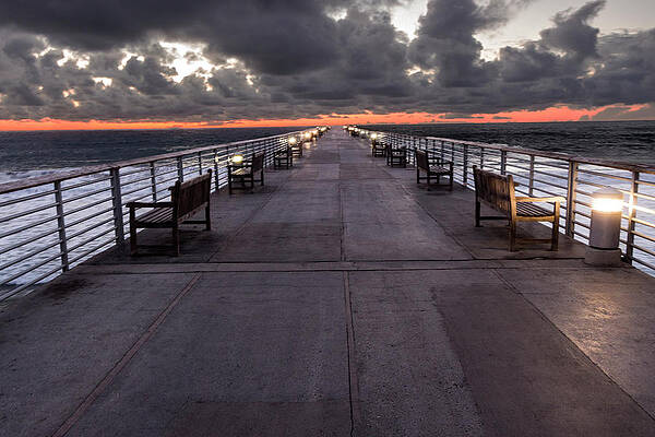 Sky Photograph - Pier To Nowhere by Ed Clark