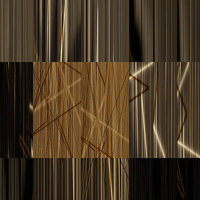 Geometric Wall Art featuring the digital art Pins And Needles by Vic Eberly